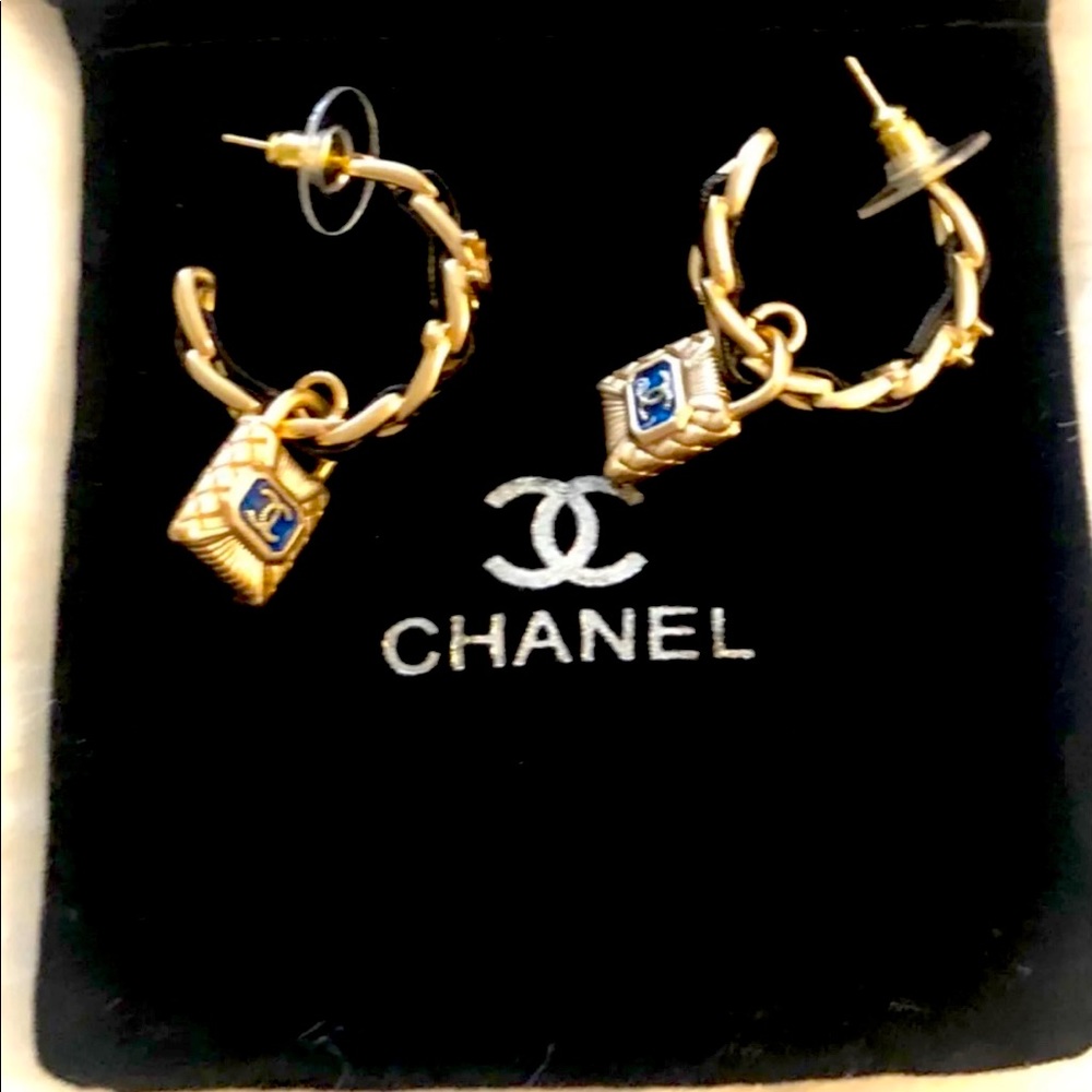 Authentic Chanel Hoop Earrings